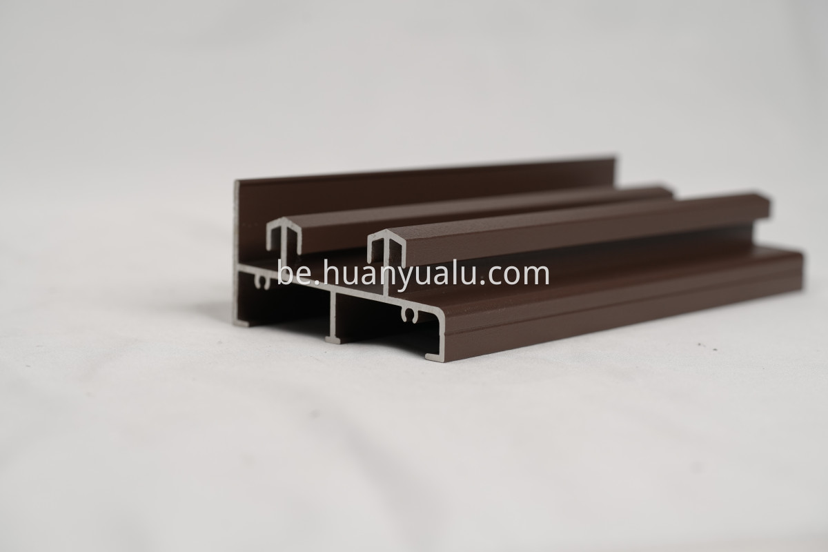 Spray painted door and window profiles